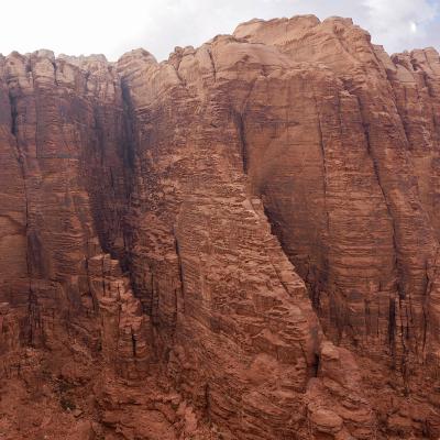 Les piliers du Jebel Rum depuis le Jebel Um Rera