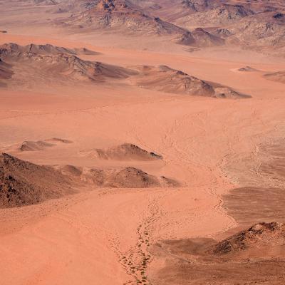 Désert en versant ouest du Jebel Rum