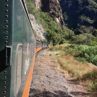 Le train El Chepe que j'ai pris pour traverser une partie de la Sierra Madre Occidentale